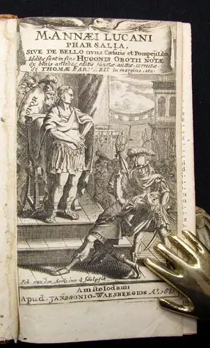 Lucanus, Marcus Annaeus Lucani Pharsalia,sive civili Caesaris et Pompeji 1681 js