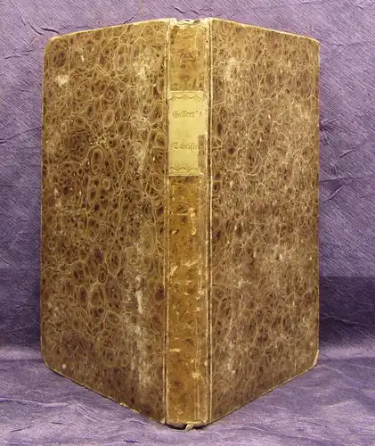 Sammlung vermischter Schiften von C.F. Gellert 1760 2 Bände in 1 Buch 2.Auflage