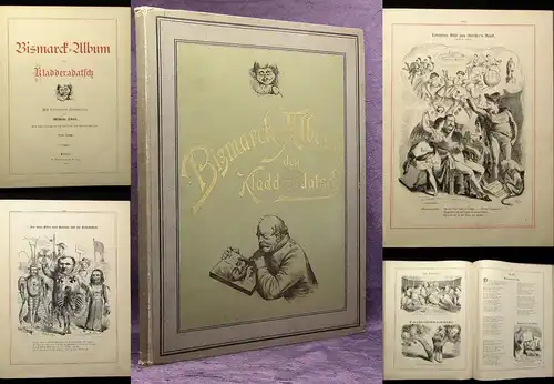 Scholz Bismarck- Album des Kladderadatsch 1890 300 Zeichnungen js