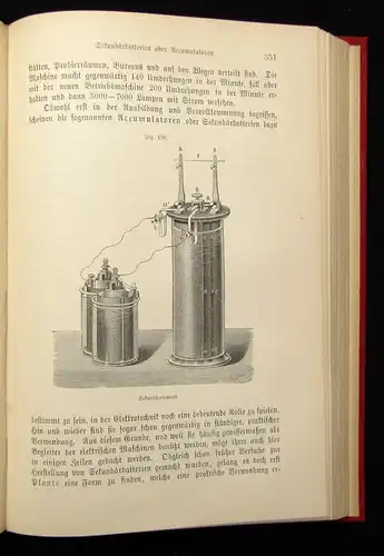 Krebs Die Physik im Dienste der Wissenschaft,der Kunst u. des Lebens 1884 js