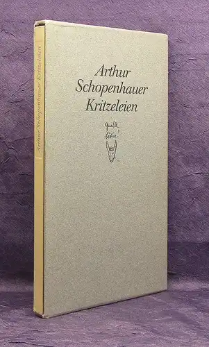 Estermann, Riha Arthur schopenhauer Kritzeleien Insel Verlag 1987 js