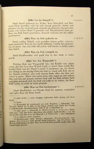 Dr. Wilhelm Rieck Veterinärhistorisches Jahrbuch 1925+1926 2 Bde. js