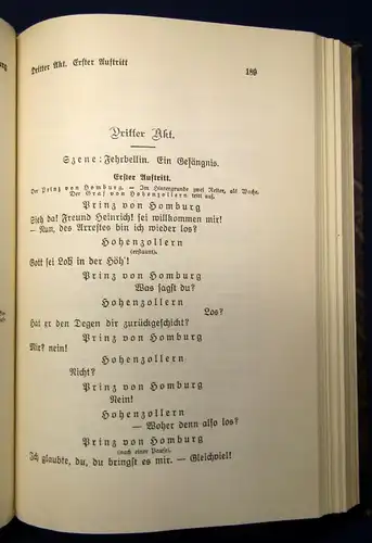 Deetjen Meisterwerke deutscher Klassiker Kleist 2 Bde. 1925 dekorativer Hldr. js