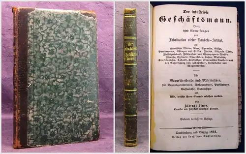 Simon Der industriöse Geschäftsmann oder 400 Anweisungen 1861 Geschichte  mb