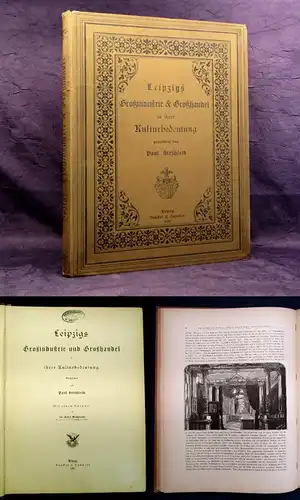Hirschfeld Leipzigs Großindustrie und Großhandel in ihrer Kulturbedeutung 1887 m