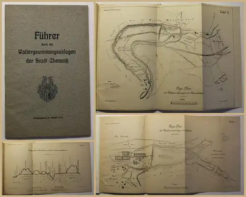 Führer durch die Wassergewinnungsanlagen der Stadt Chemnitz 1912 Wasserbau sf