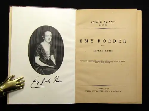 Kuhn, Alfred Junge Kunst Bd. 18 Emy Roeder 50 Abbild. 1921 Kultur Künstler js