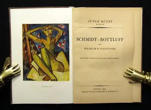 Valentiner Junge Kunst Bd. 16 Karl Schmidt-Rottluff 32 Abbild. 1920 js