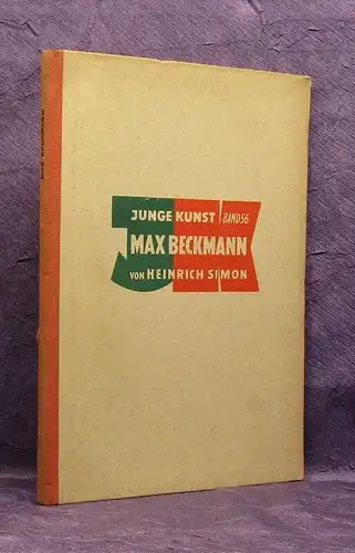 Simon Junge Kunst Bd. 56 Max Beckmann 32 Abbild. 1930 Gemälde Akt js