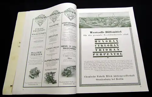 Zeitschrift für die gesamte Textil-Industrie, Festschrift zur Jahresschau 1924am