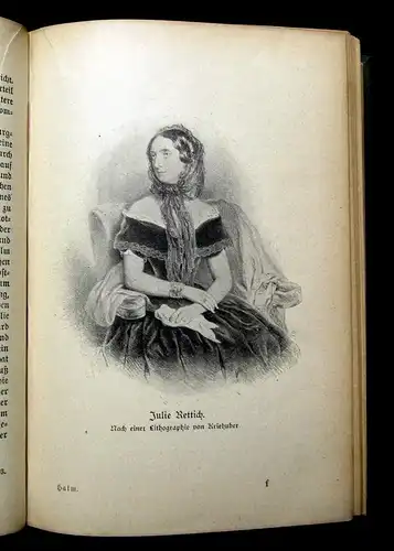Schlossar Friedrich Halms ausgewählte Werke 4 Teile in 1 Bd. um 1895 js