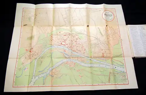 Plan von Magdeburg nach den neuesten Aufnahmen um 1890 Orts-/Landeskunde am