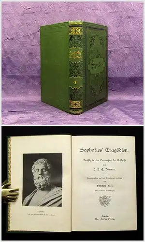 Klee, Donner Sophokles Tragödien Deutsch in den Versmaßen der Urschrift 1895 js