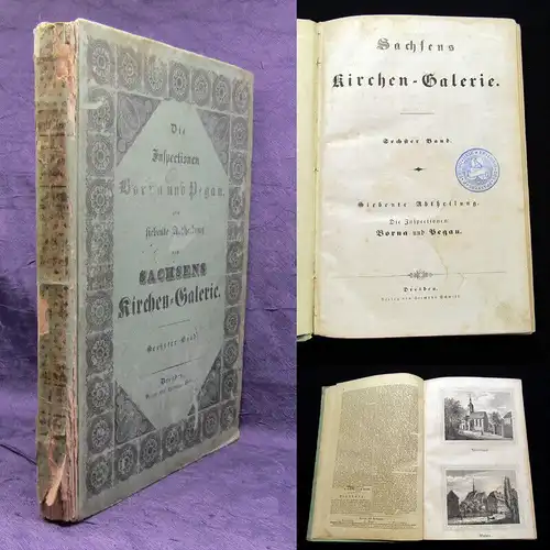 1841 Sachsens Kirchengalerie. Die Inspectionen: Borna u. Pegau. am