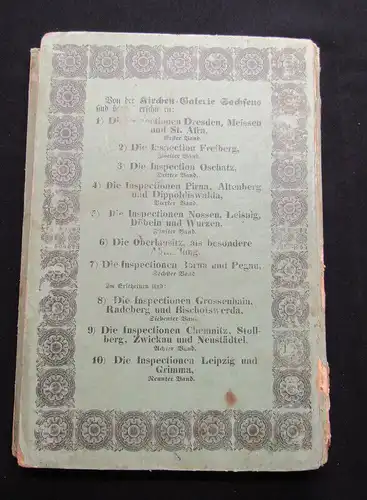 1841 Sachsens Kirchengalerie. Die Inspectionen: Borna u. Pegau. am