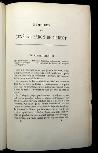 Memoires Du General Bon De Marbot 3 Bde. um 1890 Kopfgoldschnitt dekorativ js