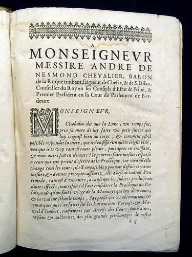 Imbert,Jean La Practique Ivdiciaire,Civile 2 juristische Werke in 1 Band 1627 js