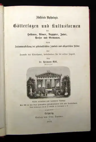 Göll Illustrierte Mythologie 1879 Geschichte Gesellschaft mb