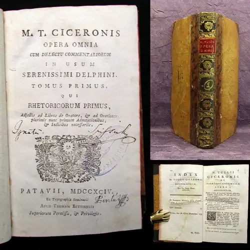 Ciceronis Opera Omnia 1794 1. Bd. apart Latein Delphine Naturwissenschaften mb