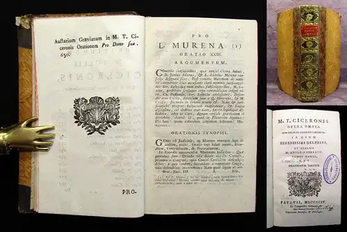 Ciceronis Opera Omnia 1794 9. Bd. apart Latein Delphine Naturwissenschaften mb