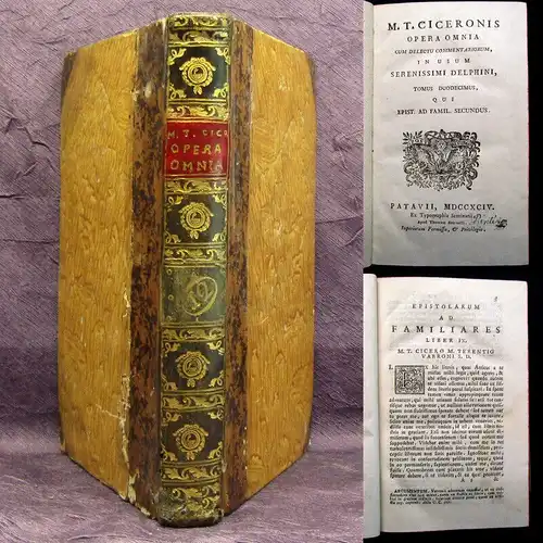 Ciceronis Opera Omnia 1794 12. Bd. apart Latein Delphine Naturwissenschaften mb