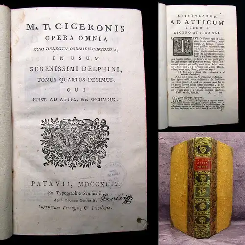 Ciceronis Opera Omnia 1794 14. Bd. apart Latein Delphine Naturwissenschaften mb