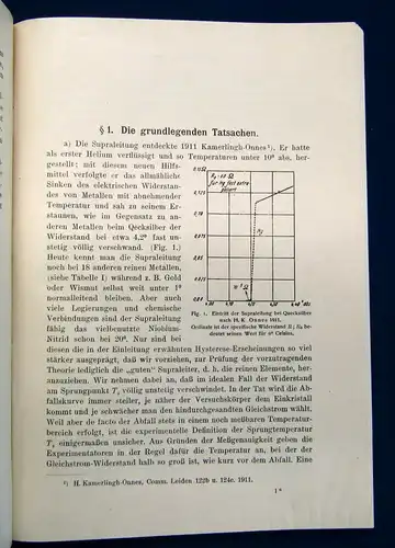 Laue Theorie der Supraleitung 1947 Physik Naturwissenschaften Elektrizität mb