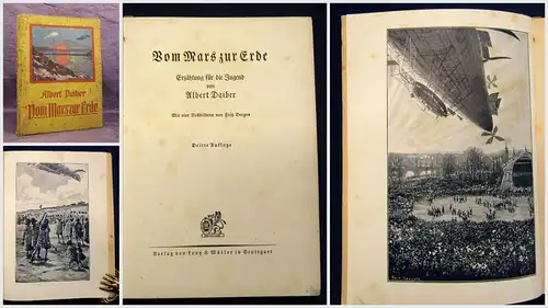 Daiber Vom Mars zur Erde o. J. um 1920 seltene OA Belletristik Geschichten  mb