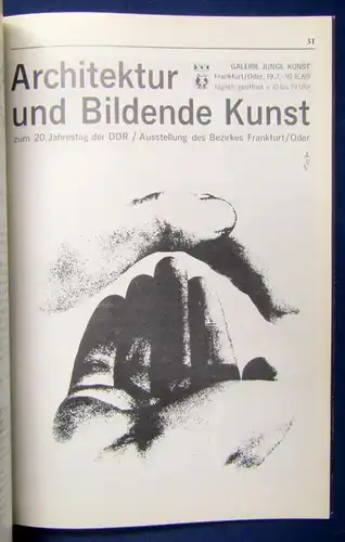 Ausstellung Gerhard Trost Zeit-u. Wegemarken zur Gebrauchsgrafik 1958-1988  js