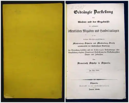 Schwerin Gedrängte Darstellung des Wesens und der Ergebnisse 1848 Geschichte sf