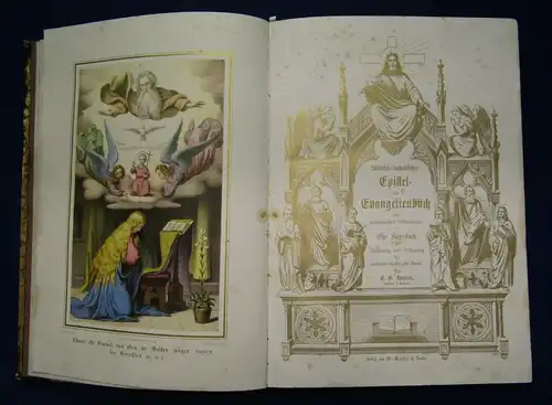 Bayerle Römisch- Katholisches Epistel- und Evangelienbuch 1869 Theologie  js