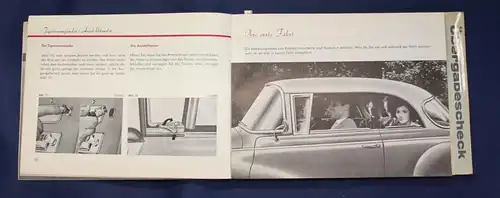 Betriebsanleitung/ Scheckheft Auto Union 1000 Coupe, Coupe S, Limousine 1959 js