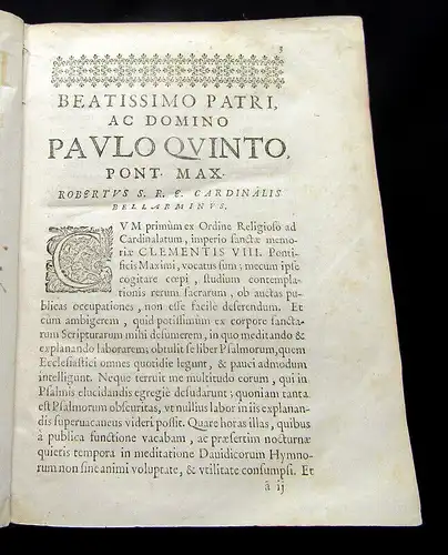 Bellarmino, Roberto 1664 Explanatio in Psalmos Aucthore Roberto Bellarmino...am