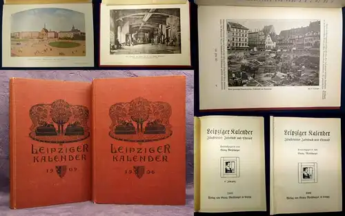 Merseburger Leipziger Kalender 1909 & 1906 Ein illustriertes Jahrbuch js