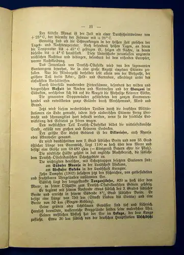 Friedemann Die deutschen Schutzgebiete1905 Ortkunde Landeskunde Schutzgebiete mb