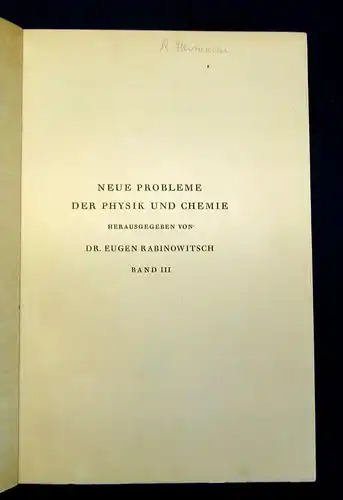 Darrow Elementare Einführung in die Quantenmechanik 1933 Mechanik Physik mb