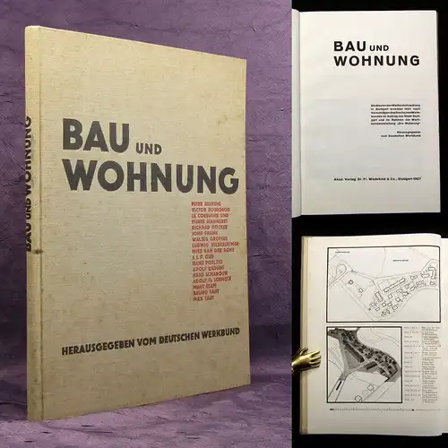 Deutscher Werkbund Bau und Wohnung 1927 Altes Handwerk Technik Bauhaus mb