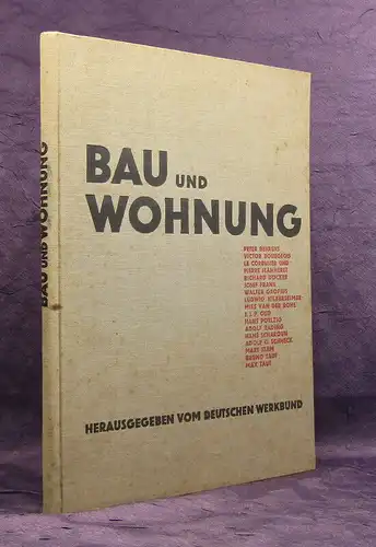 Deutscher Werkbund Bau und Wohnung 1927 Altes Handwerk Technik Bauhaus mb
