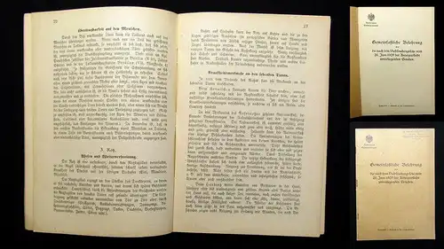 Gemeinsatzl. Belehrung vom 26.Juni 1909 der Anzeigepf. unterl. Seuchen 1912 mb