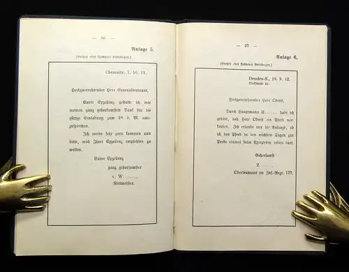 Vorschrift für den Schriftverkehr in der königl. sächs. Armee 1912 Geschichte mb