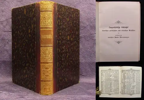 Thukydides Langenscheidtsche Biblio. sämtl. griech. u röm. Klassiker 1855-1905