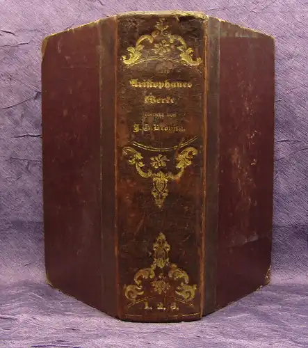 Aristophanes Droysen Des Aristophanes Werke 1835 Belletristik Literatur mb