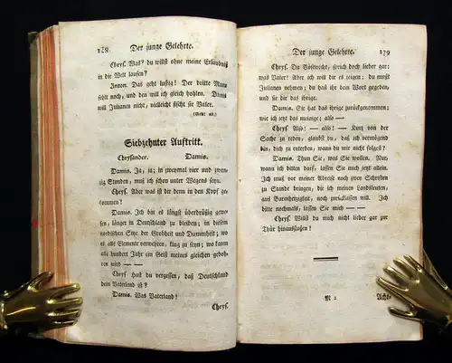 Lessing Lustspiele 2 Bände in 1 Buch 1775 Belletristik Literatur Lyrik mb