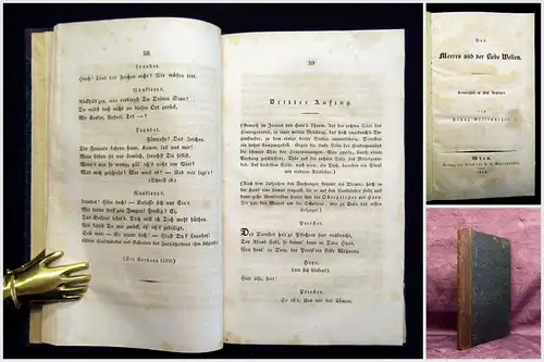Grillparzer Des Meeres und der Liebe Wellen 1840 Belletristik Literartur mb
