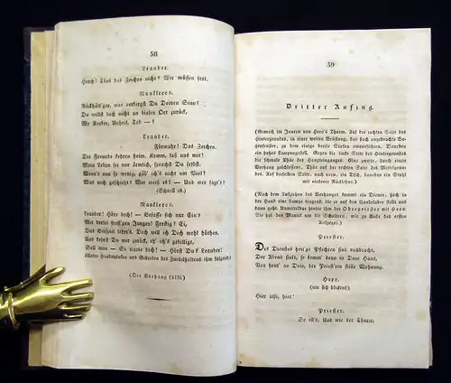 Grillparzer Des Meeres und der Liebe Wellen 1840 Belletristik Literartur mb
