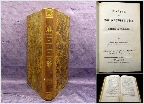 Lichtenfels Wissenswürdigstes aus der Geschichte der Philosophie 1836 mb