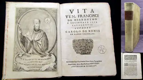 Bonis, Carolus de 1734 Vita Ven. Francisci de Hieronymi e Societate Jesu ... am
