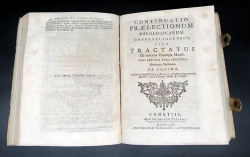 Tournely, Honor 1761 Praelectionum theologicarum Honorati Tourneley Contin...am