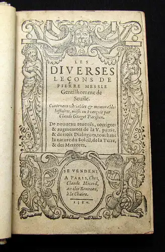 Messie, Pierre, Du Verdier Antoine 1580 Las Diverses lecons de Pierre Messie..am