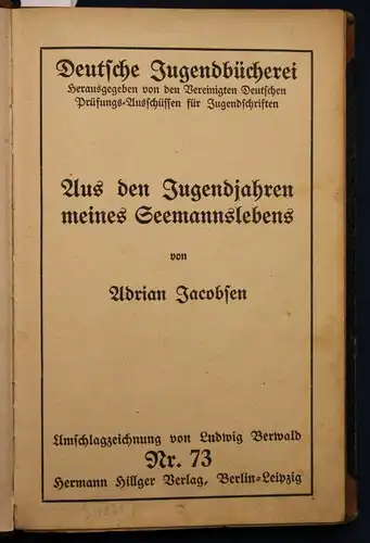 Deutsche Jugendbücherei "Abenteuer & Reisen" 6 Hefte in 1 um 1930 Literatur sf
